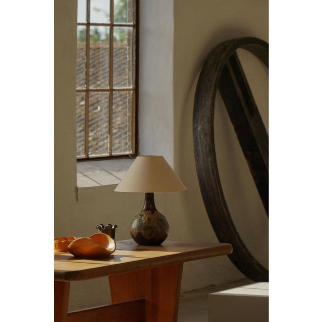 Art Nouveau Danish Organic Ceramic Table Lamp, 1970s For Sale - Image 15 of 18