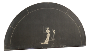 20th Century Italian Half-Moon Mirror, 1950s