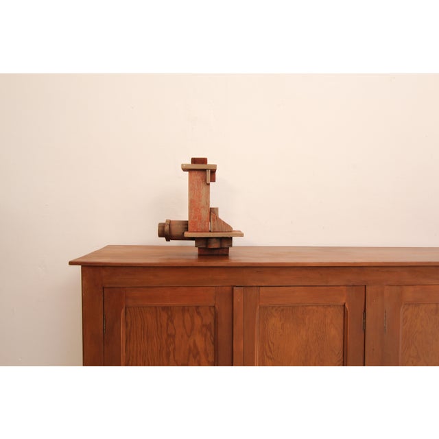 A early 20th century wooden casting pattern. Originally probably part of a large model engine Very decorative abstract...