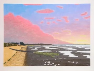 Bill Sullivan Low Tide 15 Hand Colored Lithograph