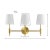 Modern Darya 3-Light 24" Wall Sconce in Brass For Sale - Image 3 of 3