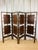 Vintage Freestanding 4 Panel Room Divider Screen Art Deco style Looks to be made from teak or walnut wood 4 panels, each...