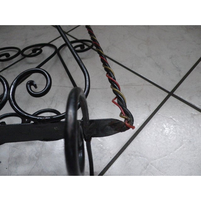 Magazine Racks in Wrought Iron, Wicker and Twisted Wire, France, 1960s-1970s, Set of 2 For Sale - Image 14 of 18