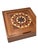 Unique Inlaid Marquetry Mixed Wood Vintage Box For Sale - Image 9 of 14