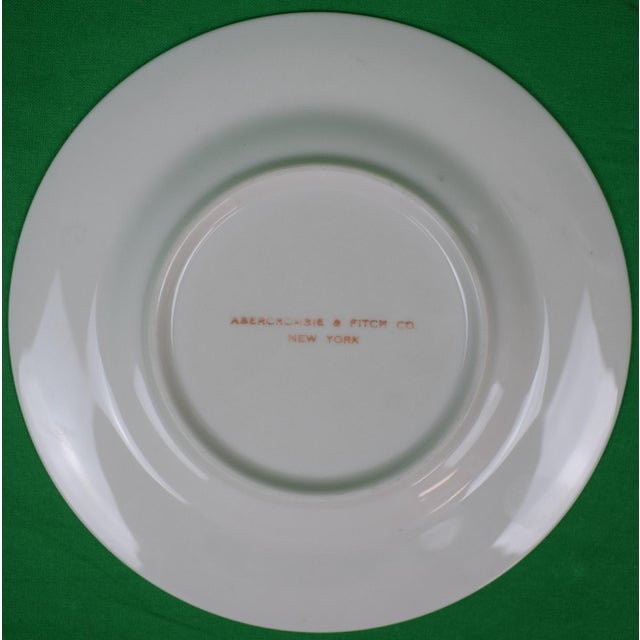 Set X 11 Frank Vosmansky X Abercrombie & Fitch Porcelain Bread Plates For Sale - Image 4 of 14