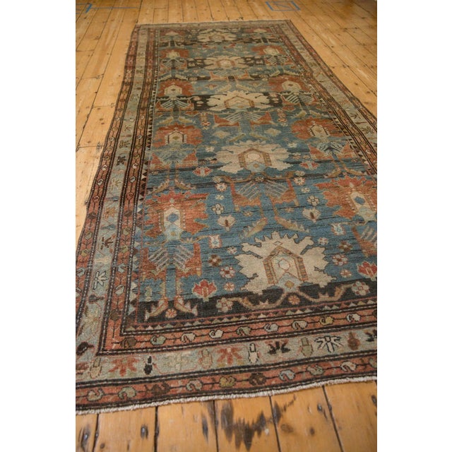 1920s Antique Persian Mehreban Palmette Wool Rug Runner For Sale - Image 16 of 16