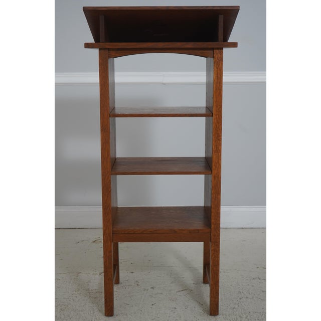 Stickley Mission Oak Lectern Podium Bookcase For Sale - Image 9 of 13