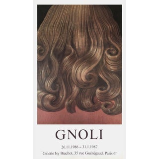 1986 Domenico Gnoli Isy Brachot Gallery Poster For Sale