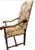 Brown EuroAntique English Manor Style Oak Armchair With Stag Tapestry Upholstery For Sale - Image 8 of 9