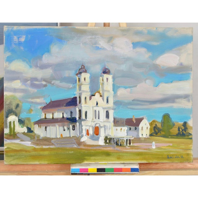 Valery Bayda, Aglona, 2020, Oil Painting on Canvas, in Very Good conditions. Designed from 2000 This piece has an...