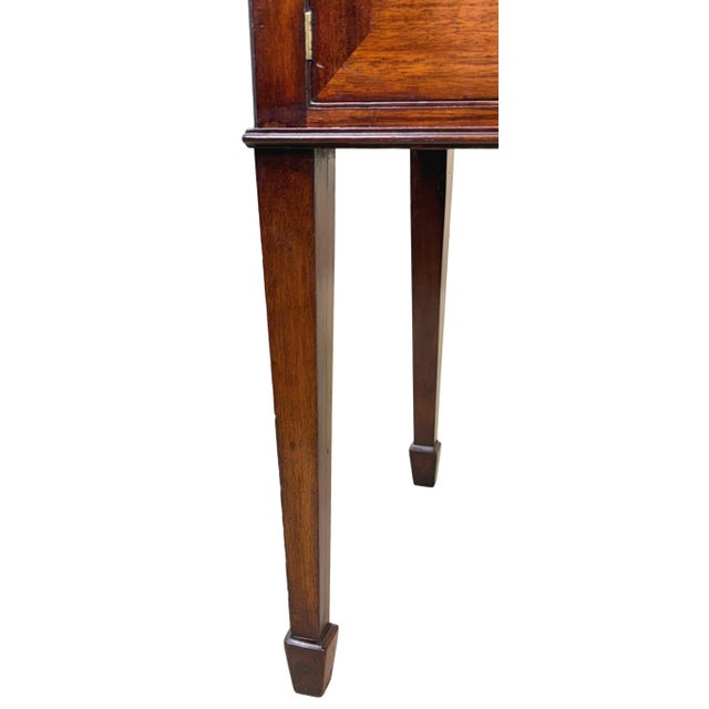 18th Century Georgian Mahogany Night Table, 1770s For Sale - Image 9 of 12