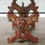 1900 - 1909 Arts and Crafts Sicilian Polychromed Wood & Iron Glass Top Oxcart Cocktail Table For Sale - Image 5 of 18