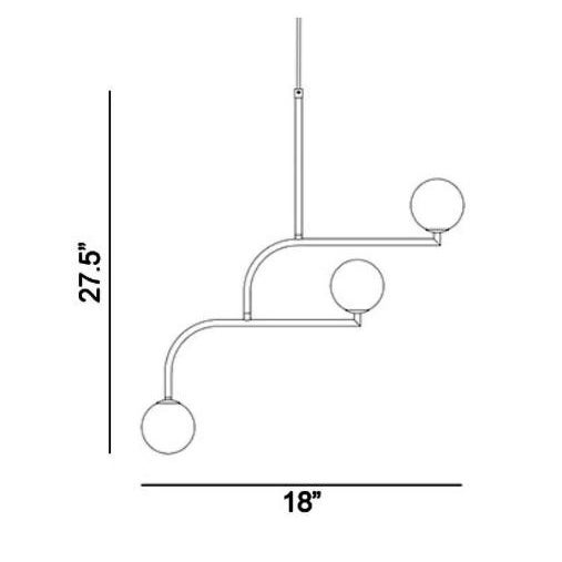 Metal Pholc Mobil 70 Pendant by Monika Mulder in Matte Nickel For Sale - Image 7 of 8