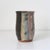 Signed Handmade Ceramic Studio Pottery Tumbler Shaped Vessel With Abstract Brushwork & Variegated Glaze For Sale - Image 13 of 16