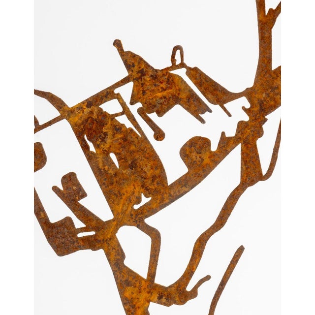 John Kelly "Cow Up a Tree" Steel Sculpture For Sale - Image 4 of 12