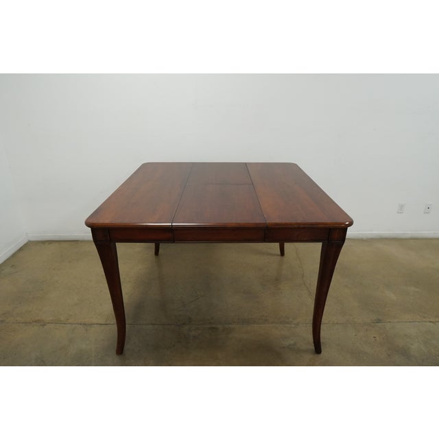 Queen Anne Vintage Queen Anne Extendable Dining Table For Sale - Image 3 of 15