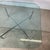 Mid-Century Glass Coffee Table With Sculptural Chrome X Base For Sale - Image 10 of 12