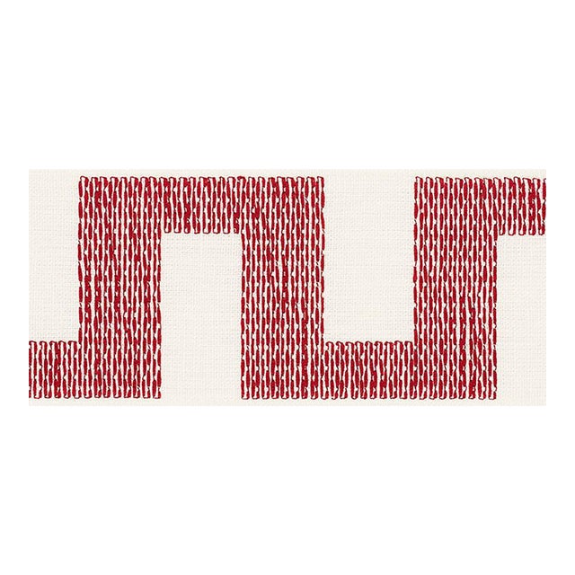 Sample - Schumacher Matrix Tape in Red For Sale