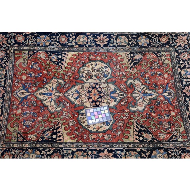 Late 19th Century Antique Farahan Sarouk Rug 3'4'' X 4'8'' For Sale - Image 5 of 6