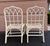 Ivory Vintage McGuire San Francisco Cathedral Back Rattan Dining Chairs – A Pair For Sale - Image 8 of 11