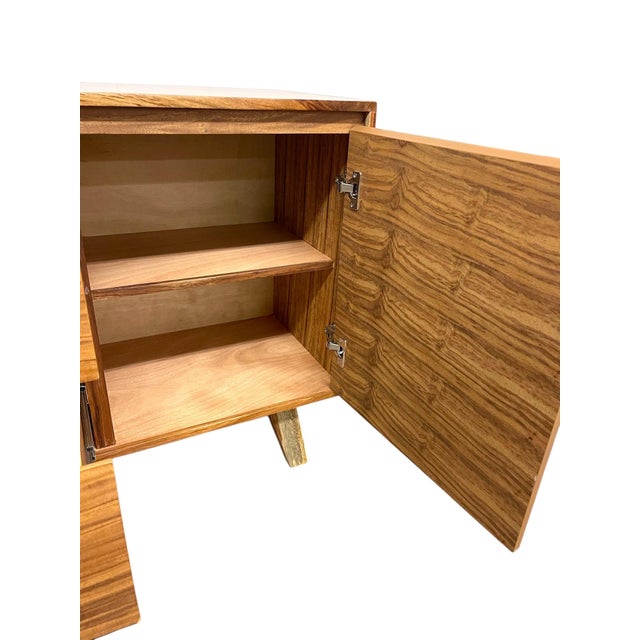 Mid Century Modern Style Credenza 2 Door 4 Drawer Tv Cabinet For Sale In Seattle - Image 6 of 8