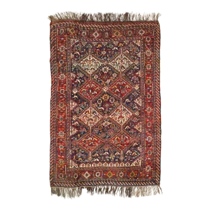 1920s Navy Blue Persian Antique Qashgaei