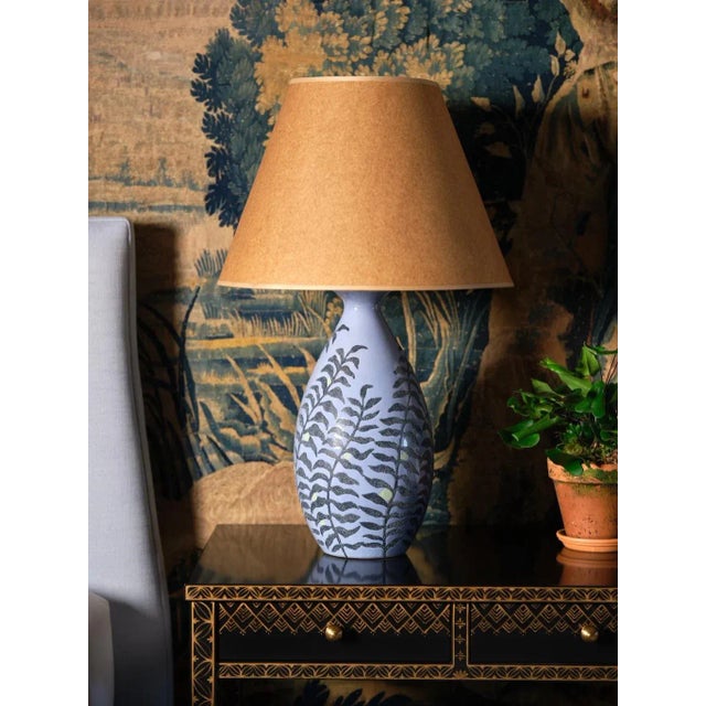 Bunny Williams Home Percival Side Table with Gold Geometric Detail For Sale - Image 9 of 11