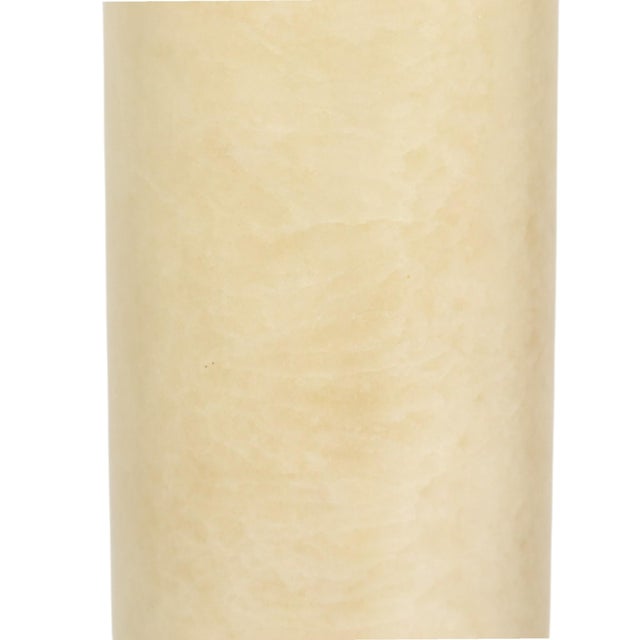 Cream Antique Onyx Marble and Bronze Column, 1890s For Sale - Image 8 of 18