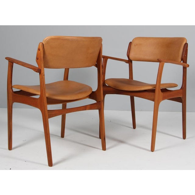 Wood Armchairs from Erik Buck, 1960s, Set of 2 For Sale - Image 7 of 8