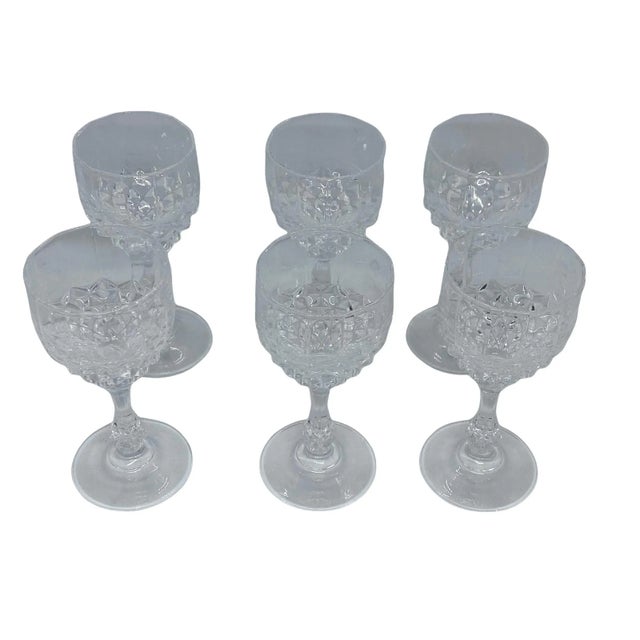 Glass Early 21st Century Cristal D’Arques-Durand Chenonceaux Cordials- Set of 6 For Sale - Image 7 of 9