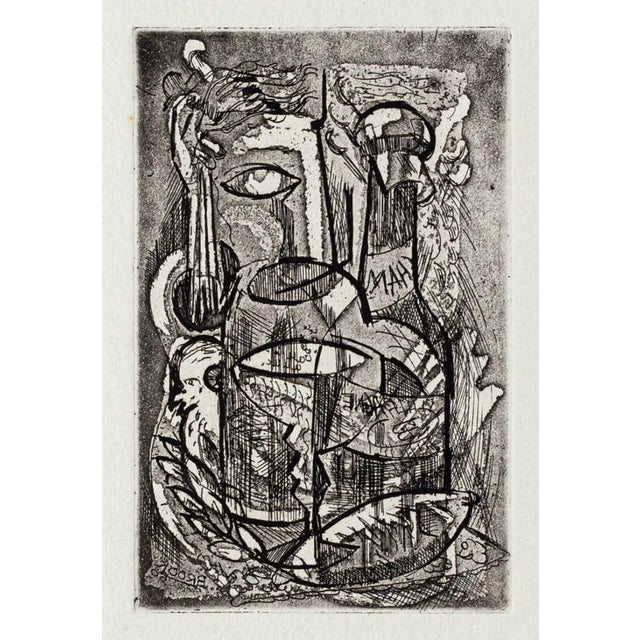 Cin Cin - Original Etching by G. I Brook - 20th Century 20th Century For Sale - Image 3 of 3