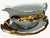 Vintage Walbrzych WLB3 Gold Rococo Porcelain Gravy Boat with Matching Underplate – Made in Poland Elegant vintage two-...