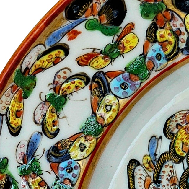 Early 20th Century Chinese Thousand Butterflies Multicolor Plate For Sale - Image 5 of 13