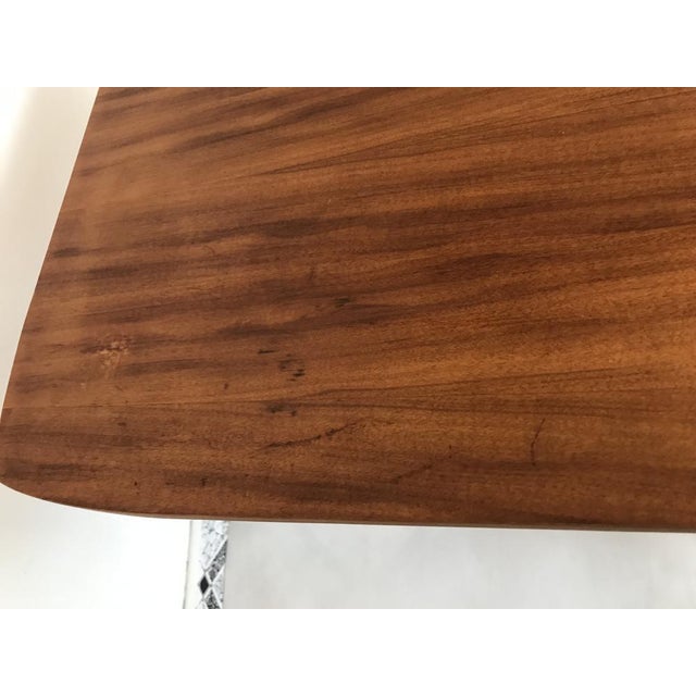 Coffee Table with a Chrome Base and Wheels, 1970s For Sale - Image 17 of 18