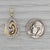 0.35ctw Diamond Swirl Teardrop Pendant 14k Yellow Gold For Sale - Image 4 of 8