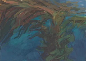 "Kelp Forest" Contemporary California Landscape Art Print by Michelle Farro