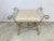 1980s Vintage Iron Bench, Newly Upholstered For Sale - Image 5 of 6