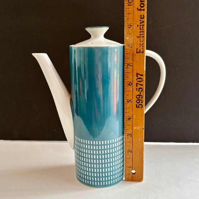 1960s Harmony House 4777 Blue Mid-Century Modern Coffee Pot, Made in Japan For Sale - Image 10 of 10