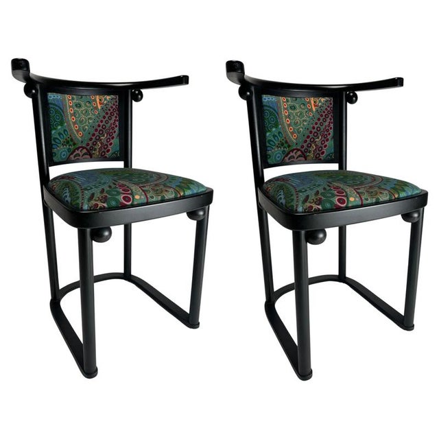 Wittmann Fledermaus Chairs by Josef Hoffmann, 1905, Set of 2 For Sale - Image 10 of 10