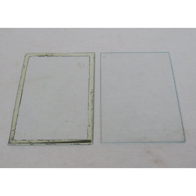 French Art-Deco Wood & Chrome Picture Frame For Sale - Image 10 of 12