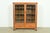R. J. Horner Style Antique American Empire Carved Tiger Oak Double Bookcase Cabinet With Leaded Glass Doors, Circa 1890s For Sale - Image 14 of 14