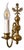 Dutch Wall Lamp in Brass For Sale