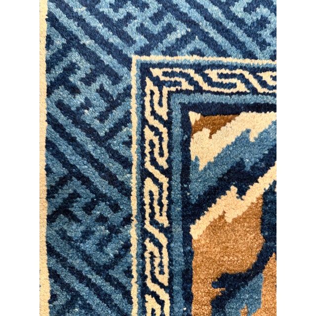 Antique Chinese Peking Rug With Floral Motifs 2'3" X 4'5" For Sale - Image 4 of 12