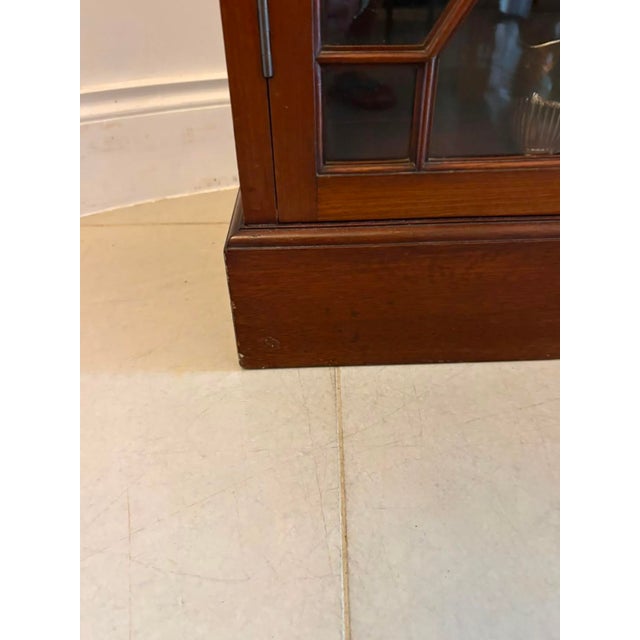 Antique Victorian Mahogany Glazed Bookcase, 1880 For Sale - Image 11 of 14