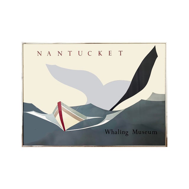 Vintage 1980's Nantucket Whaling Museum Poster For Sale