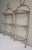 Art Deco 1960s Pair of Vintage Italian Gilt Metal 3 Tier Shelves For Sale - Image 3 of 8