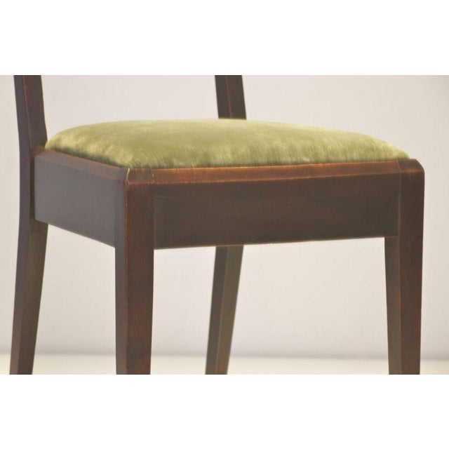 Cubist Dining Chairs in Stained Alder Wood, 1925, Set of 2 For Sale - Image 10 of 16