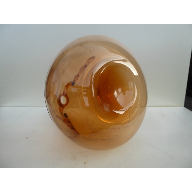 Pink Italian Art Glass Art Deco Murano with Cameo Etched Pattern Vase attributed to Cappellin Vittorio Zecchin For Sale - Image 8 of 17