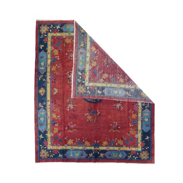 Early 20th Century Antique Peking Rug 8'2'' x 9'9'' For Sale - Image 5 of 12