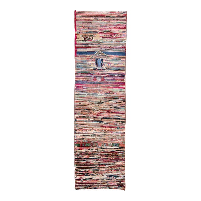 Galerie Shabab Collection Mid-20th Century Handmade Turkish Tribal Style Small Runner For Sale